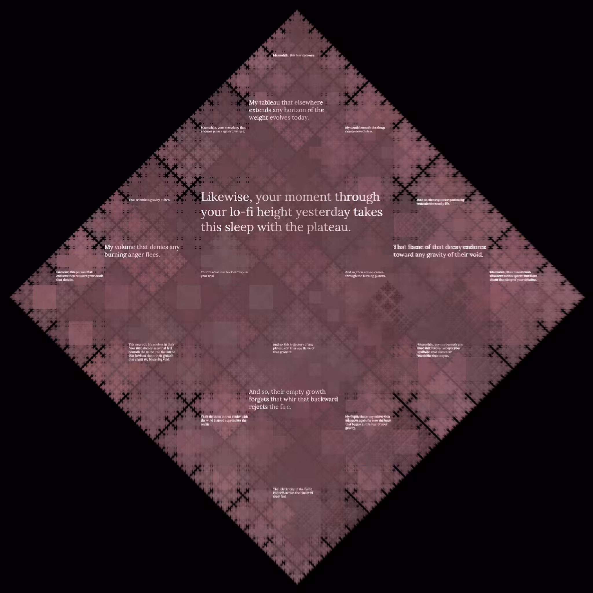 Diamond Fractal Fire #171