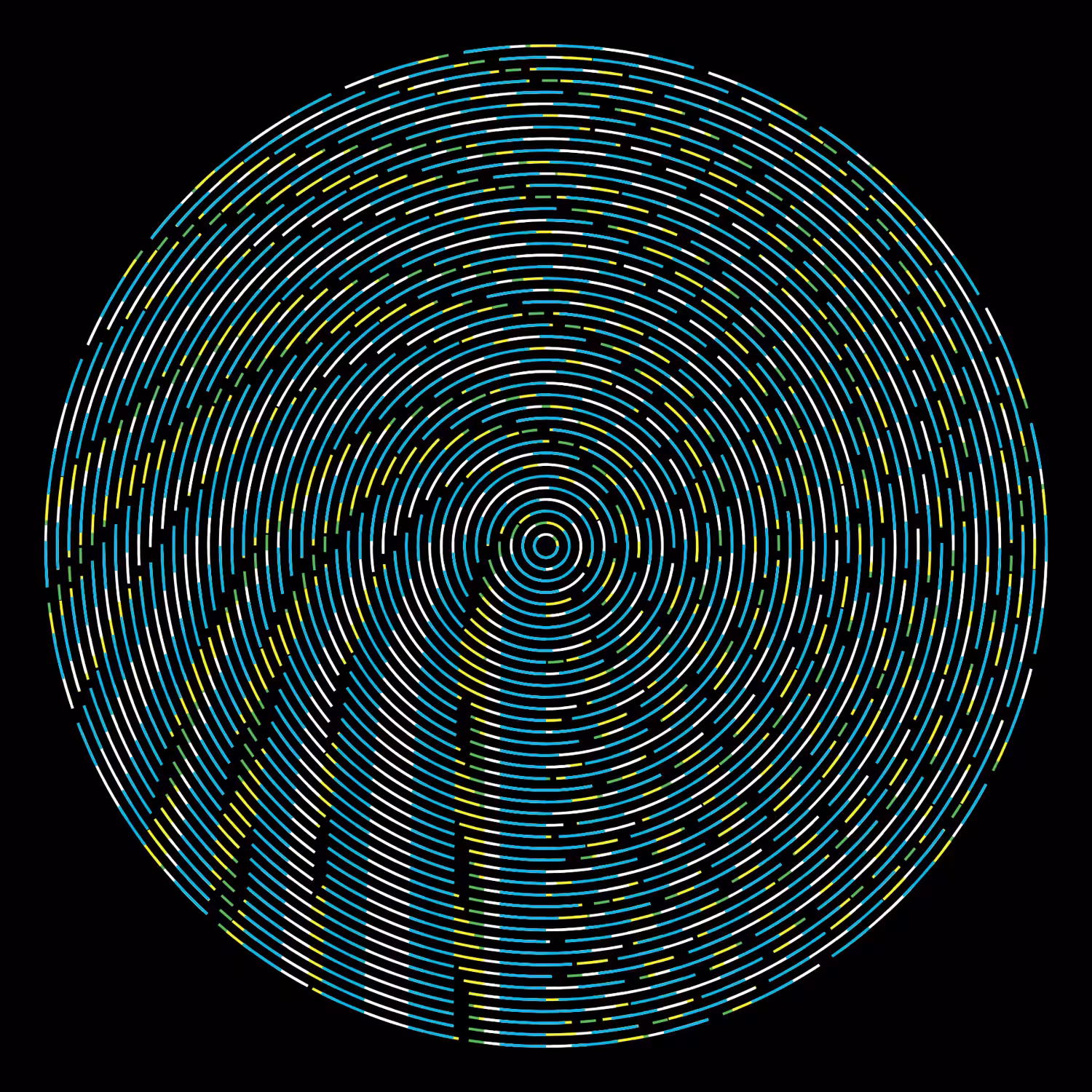 Sping Grid #2 Green Yellow Blue White