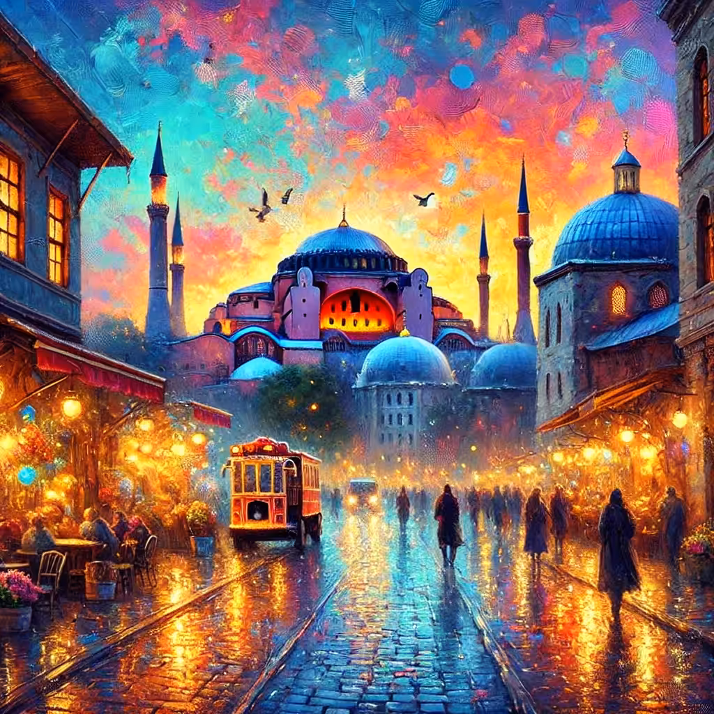 Golden Dusk Over the City of Lights