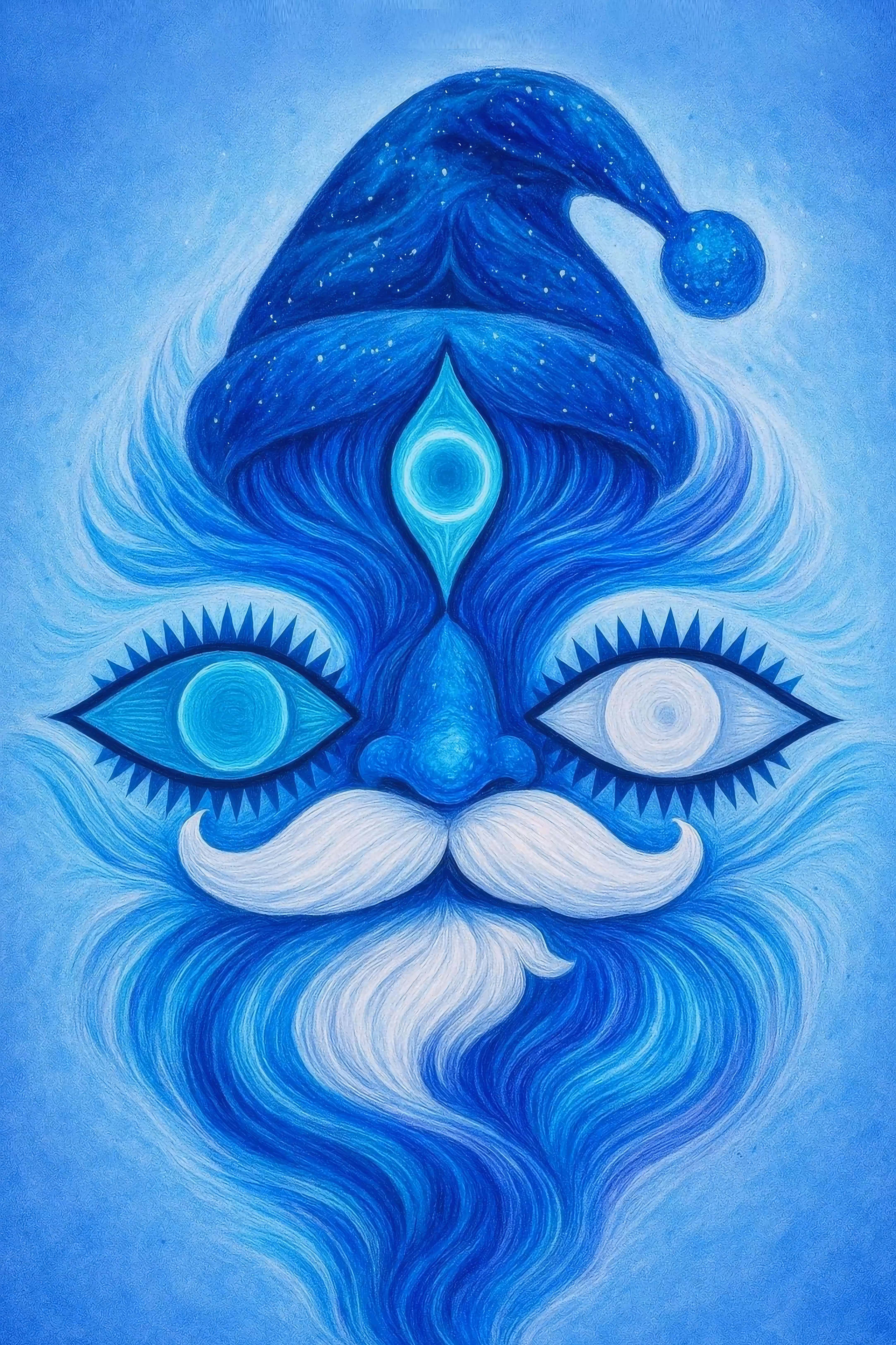 Face Wallpaper: Divine Santa Eyes