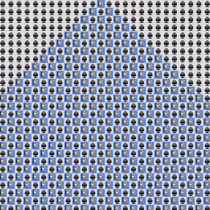 Elementary Cellular Emoji Automata #106