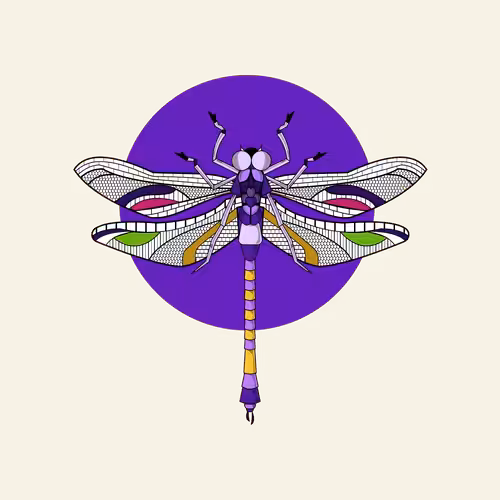 Anisoptera Tetradic: Violet
