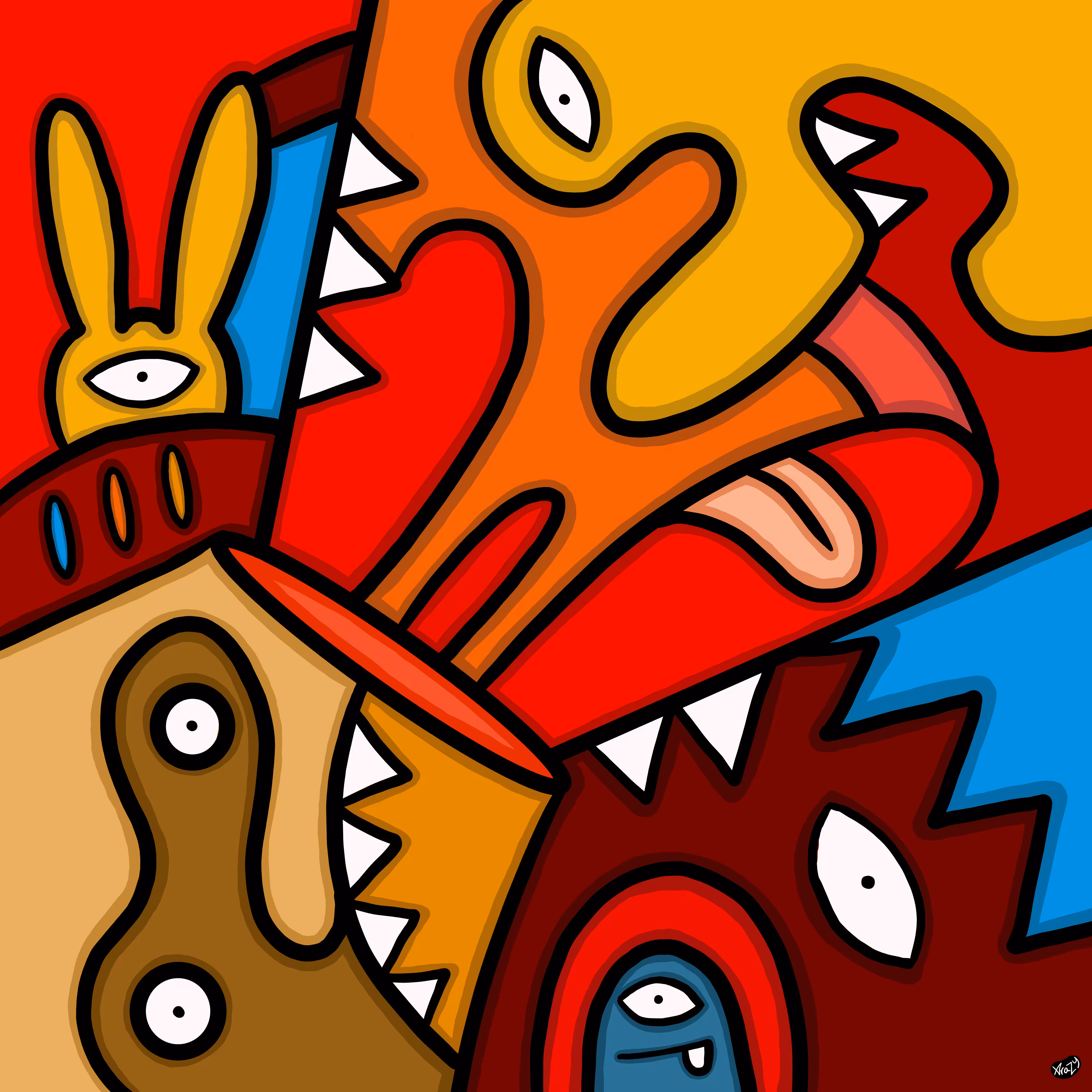 Squiggle Monster 019