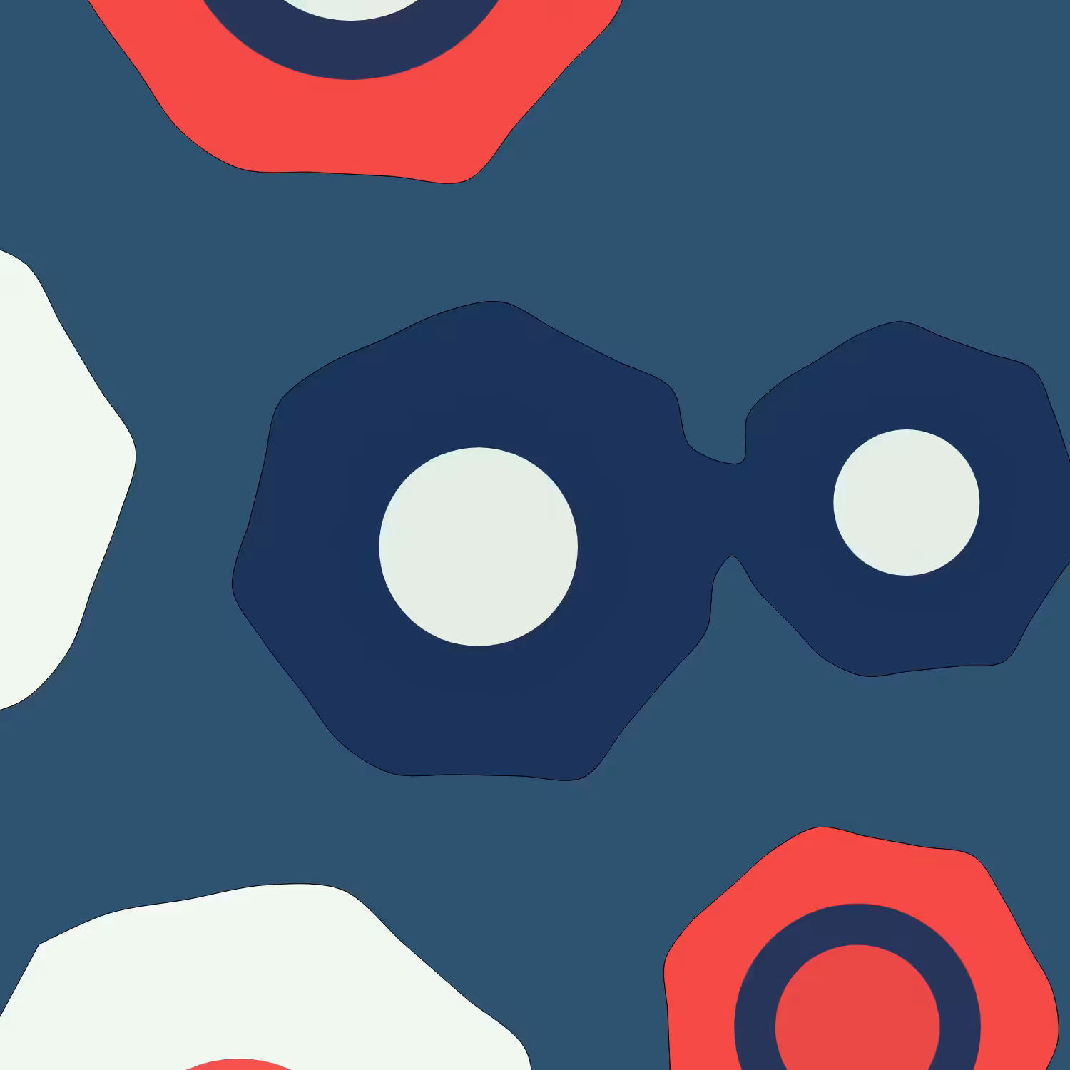 Geometric colorful shapes (Free edition) #41