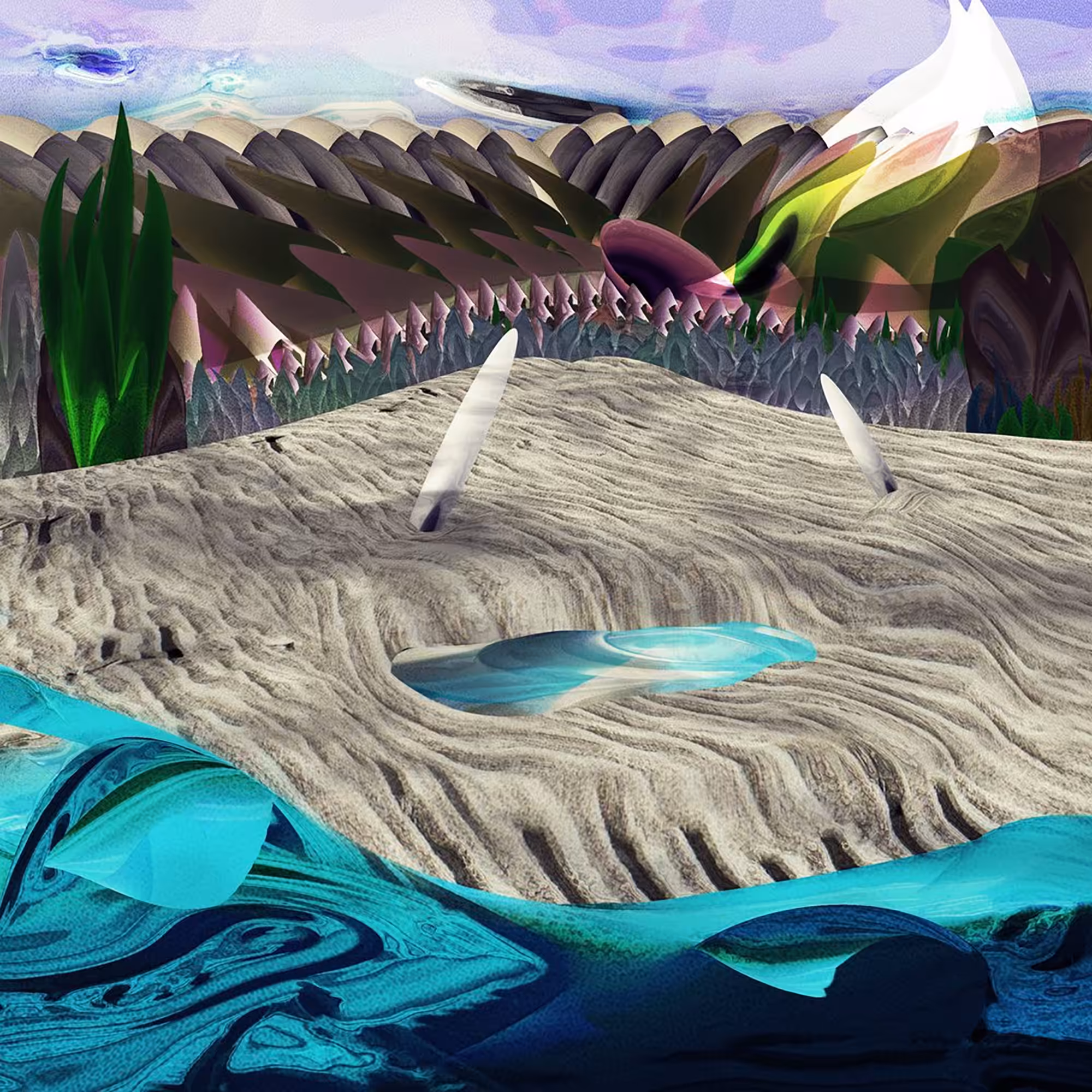 Meltdown Hallucinations: Surfs On A Beach
