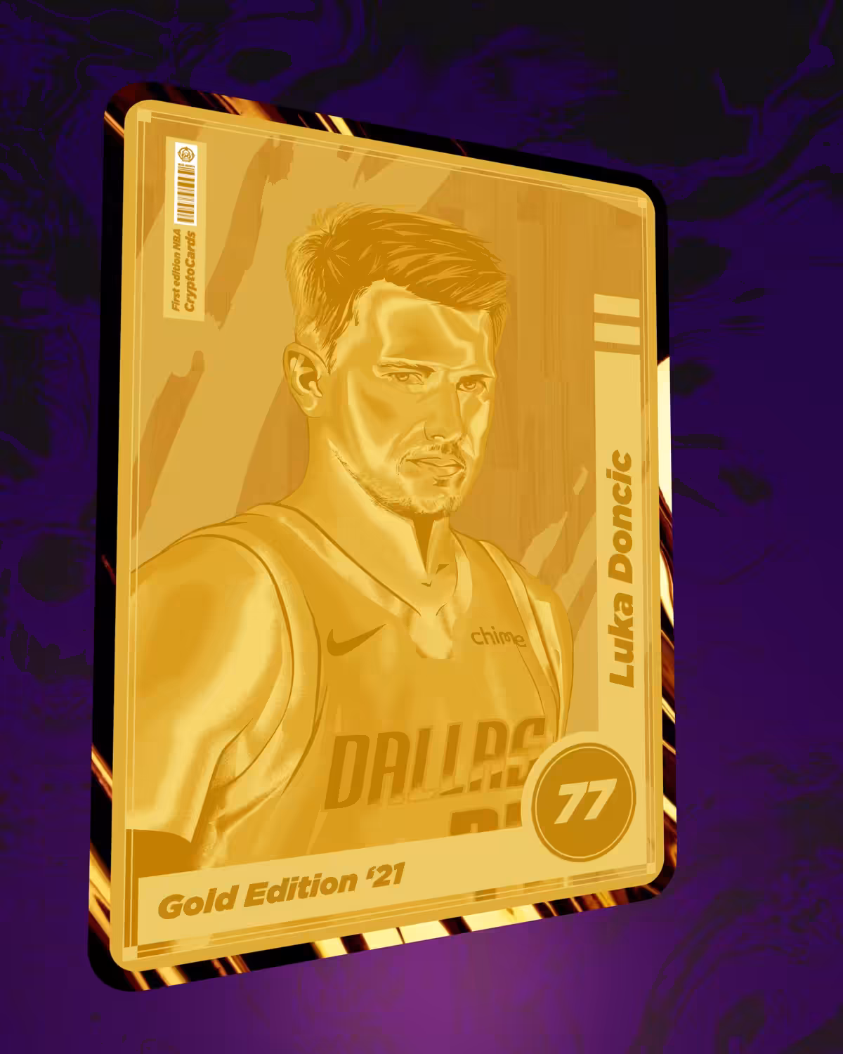 Luka Doncic - NBA CryptoCards - Gold Edition 2021 - 1/3