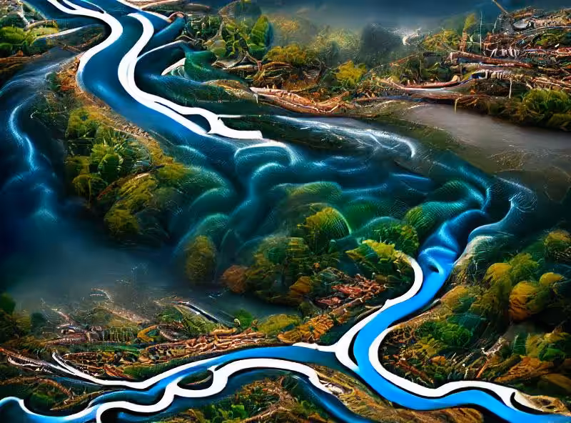 The River Finds its Way Through