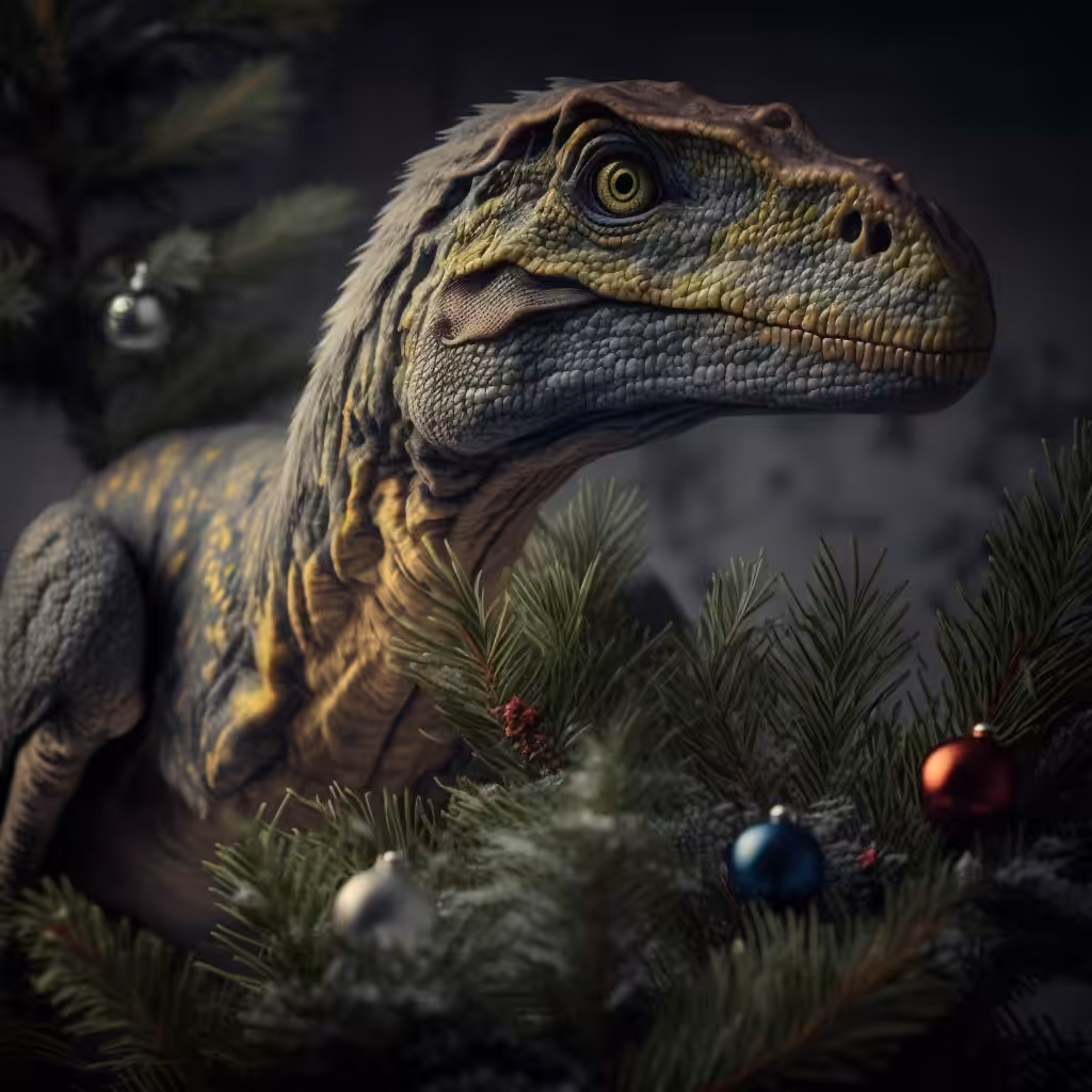 Raptor and the Christmas Tree