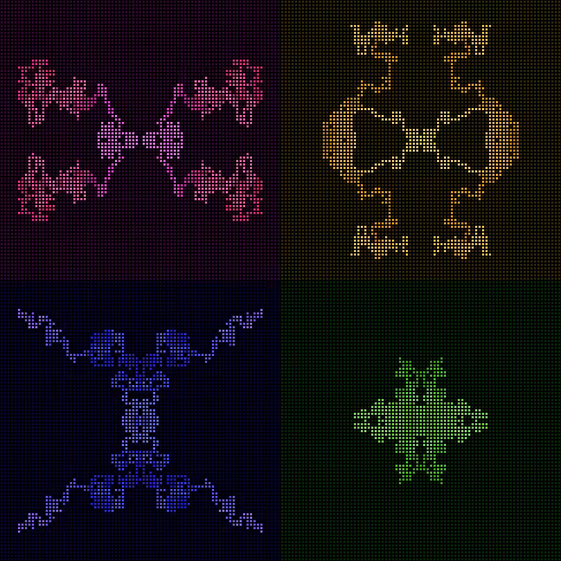 Dither Creatures 2x2 #32