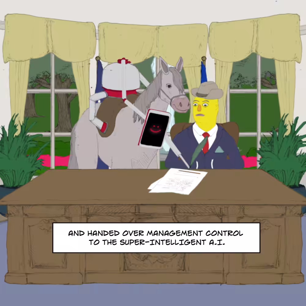 CITIZEN Issue #0 (A Brief History of the Near Future): Panel 54: New management