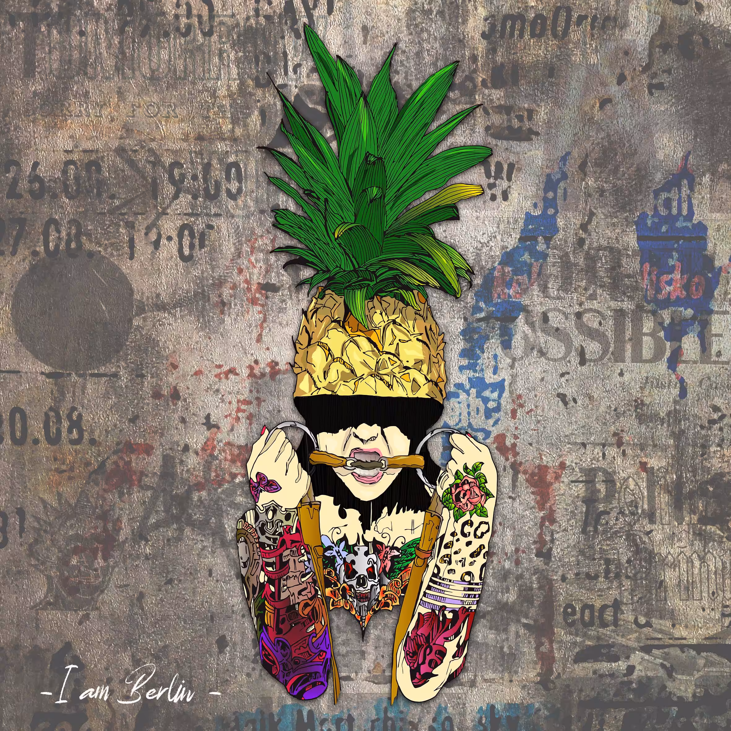 Pineapple Hat 