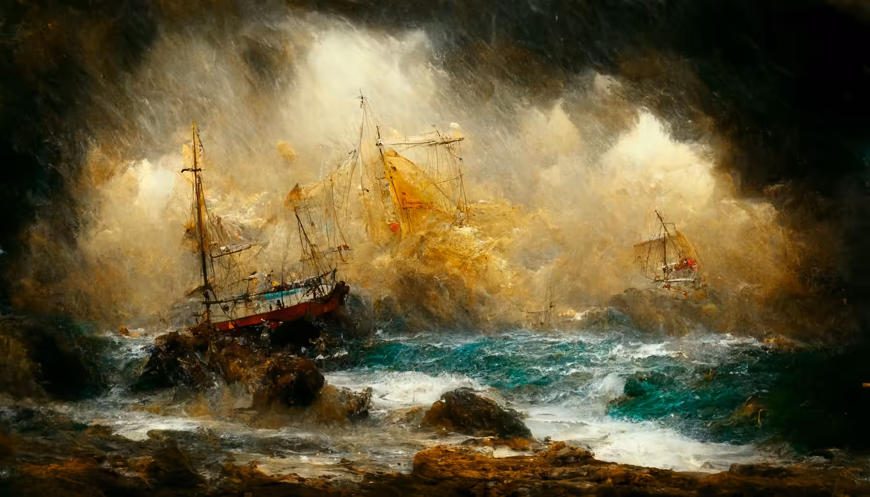 Storm on the coast