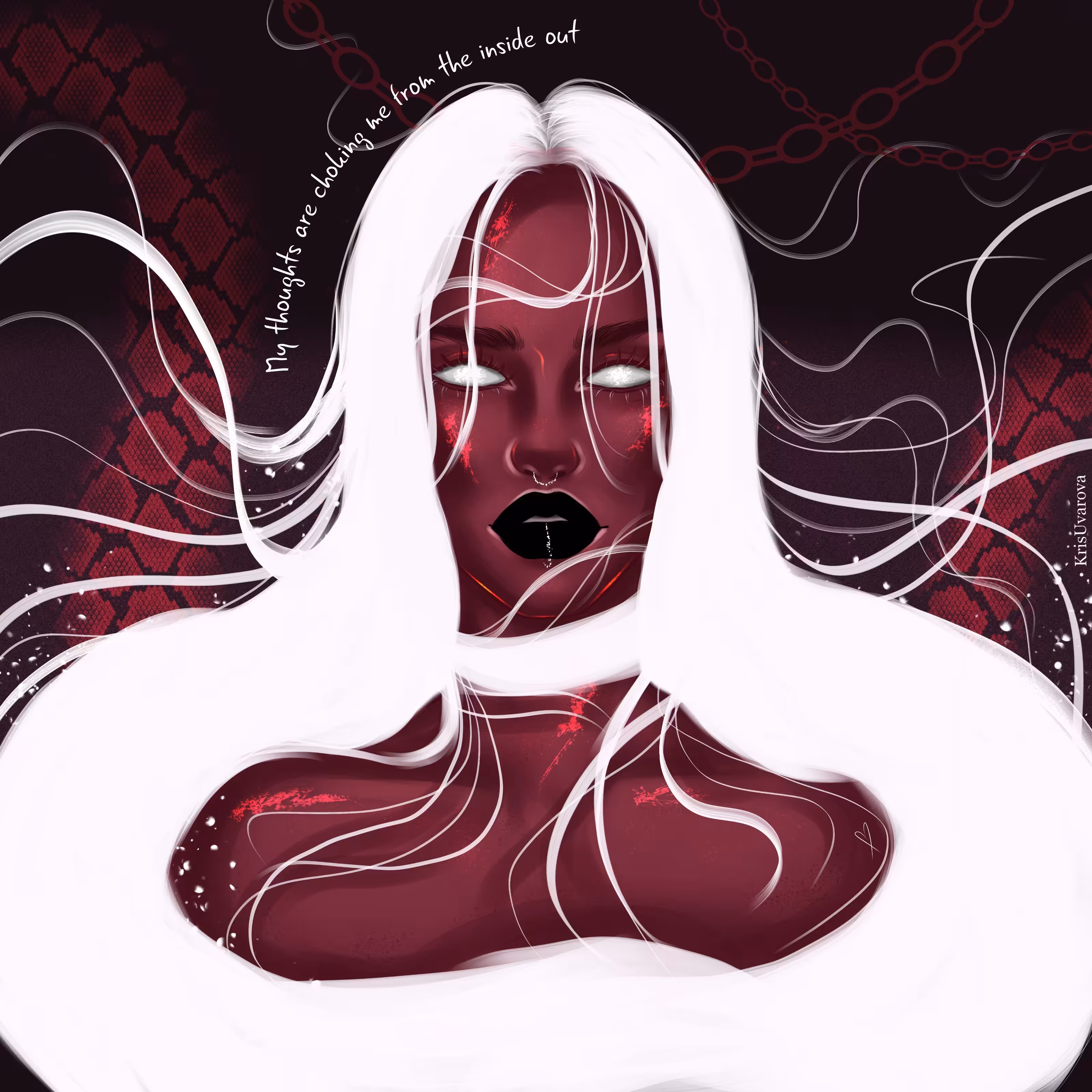 My thoughts are suffocating me