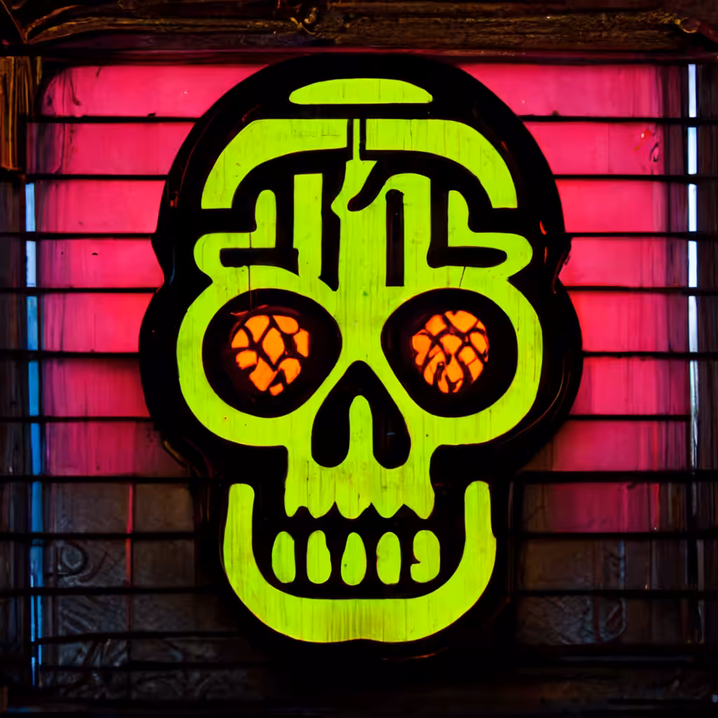 Neon Skull 35