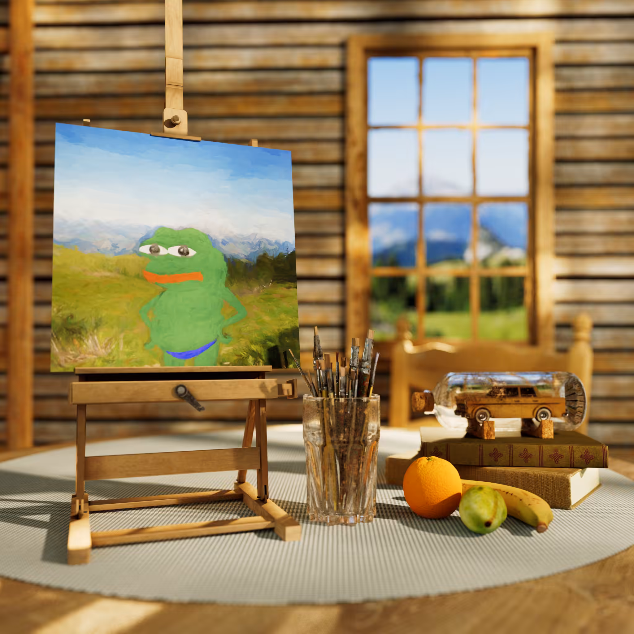 Still Life with Pepe the Frog 2