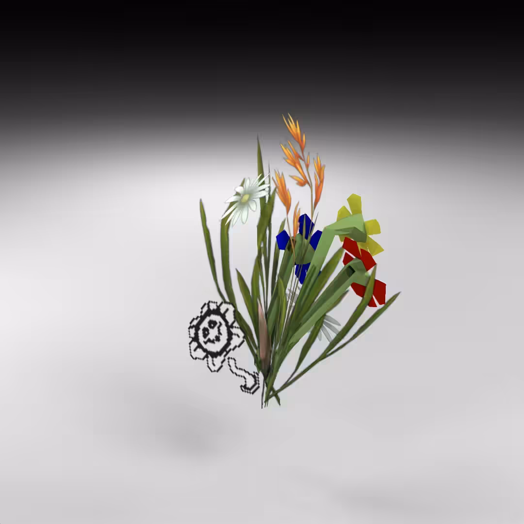 Hand-hacked Bouquet 86