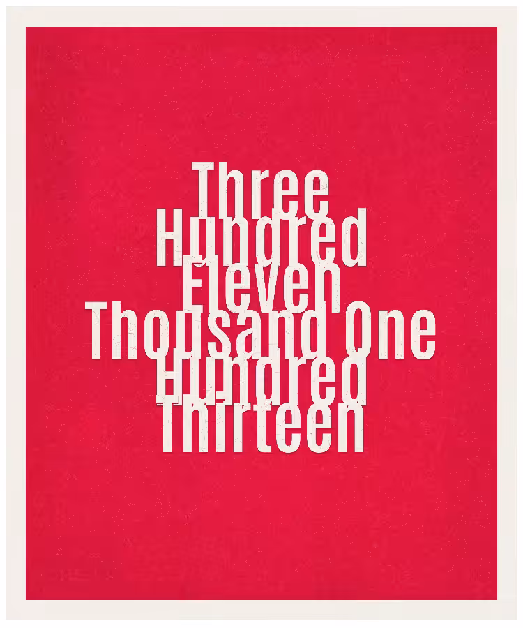 Count #311113