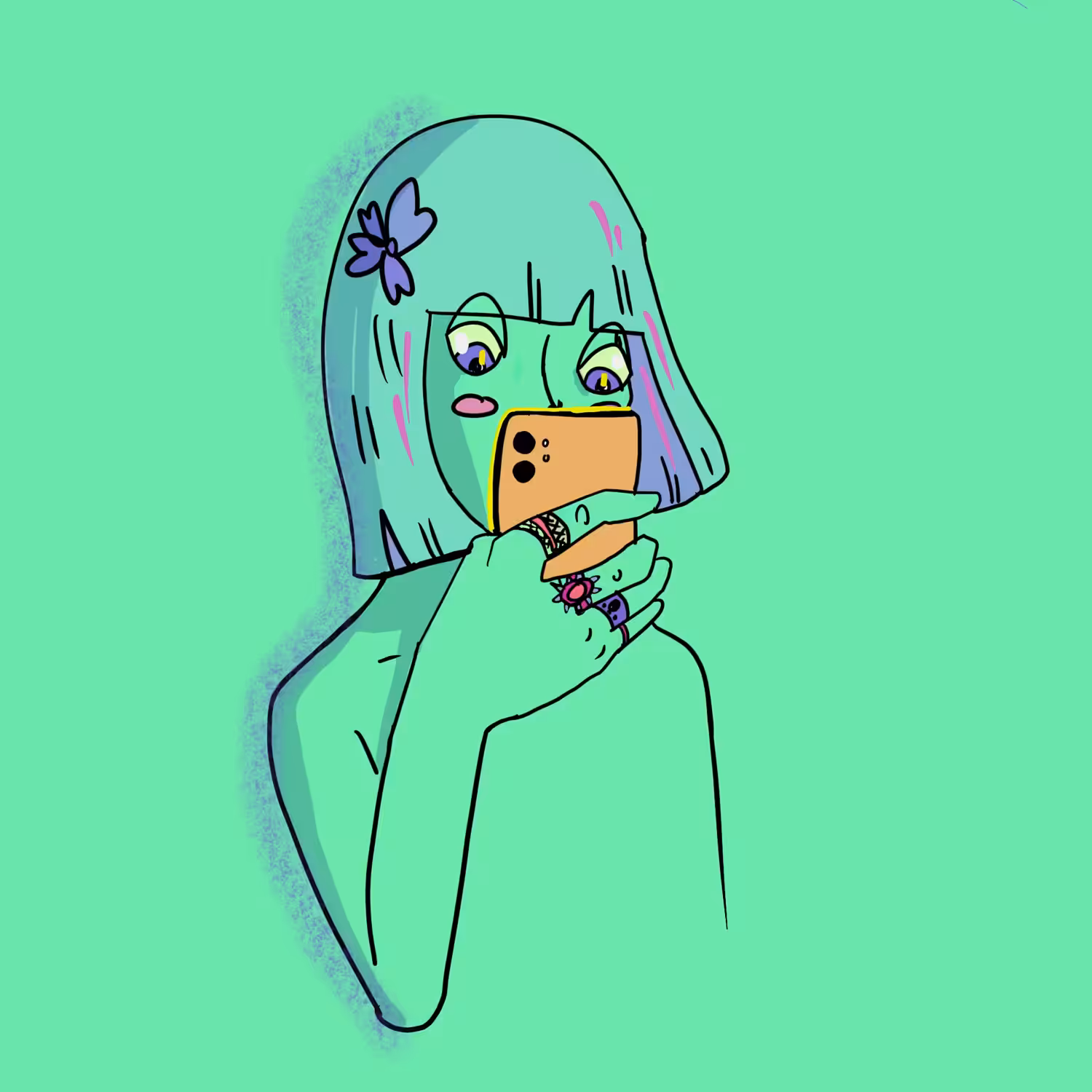 Glued