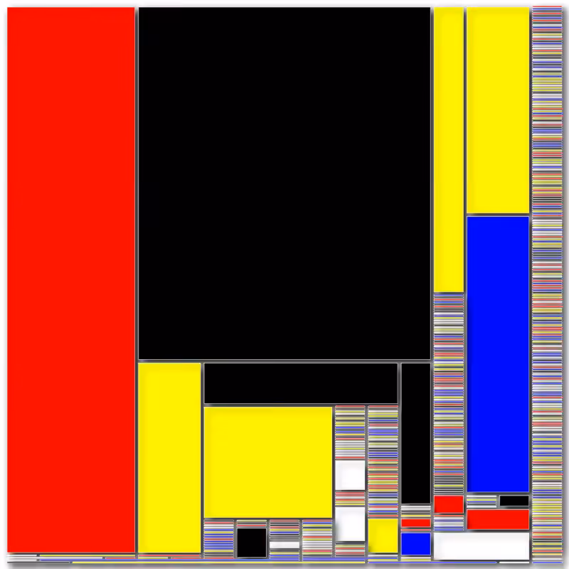 Strips layouts - Square arrangements #3