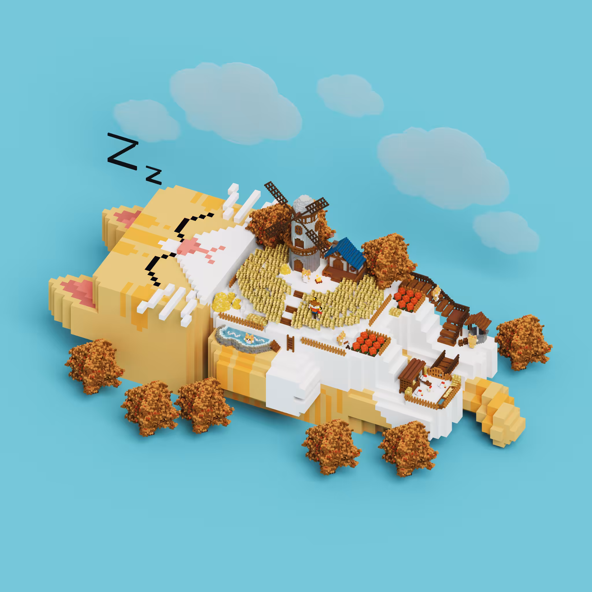 [On the cat] No.01 Orange Cat Farm