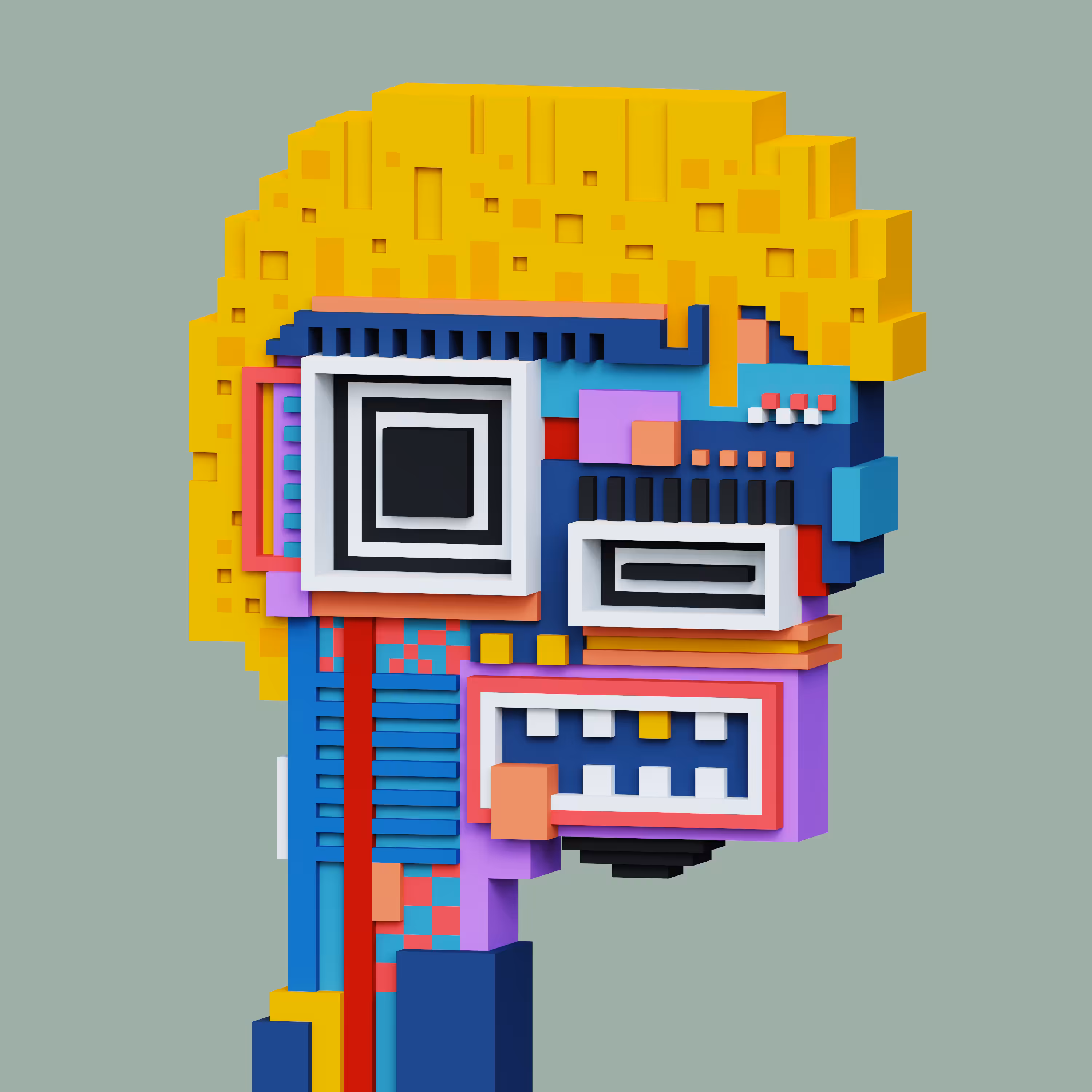 Pop Cubism Voxel 02