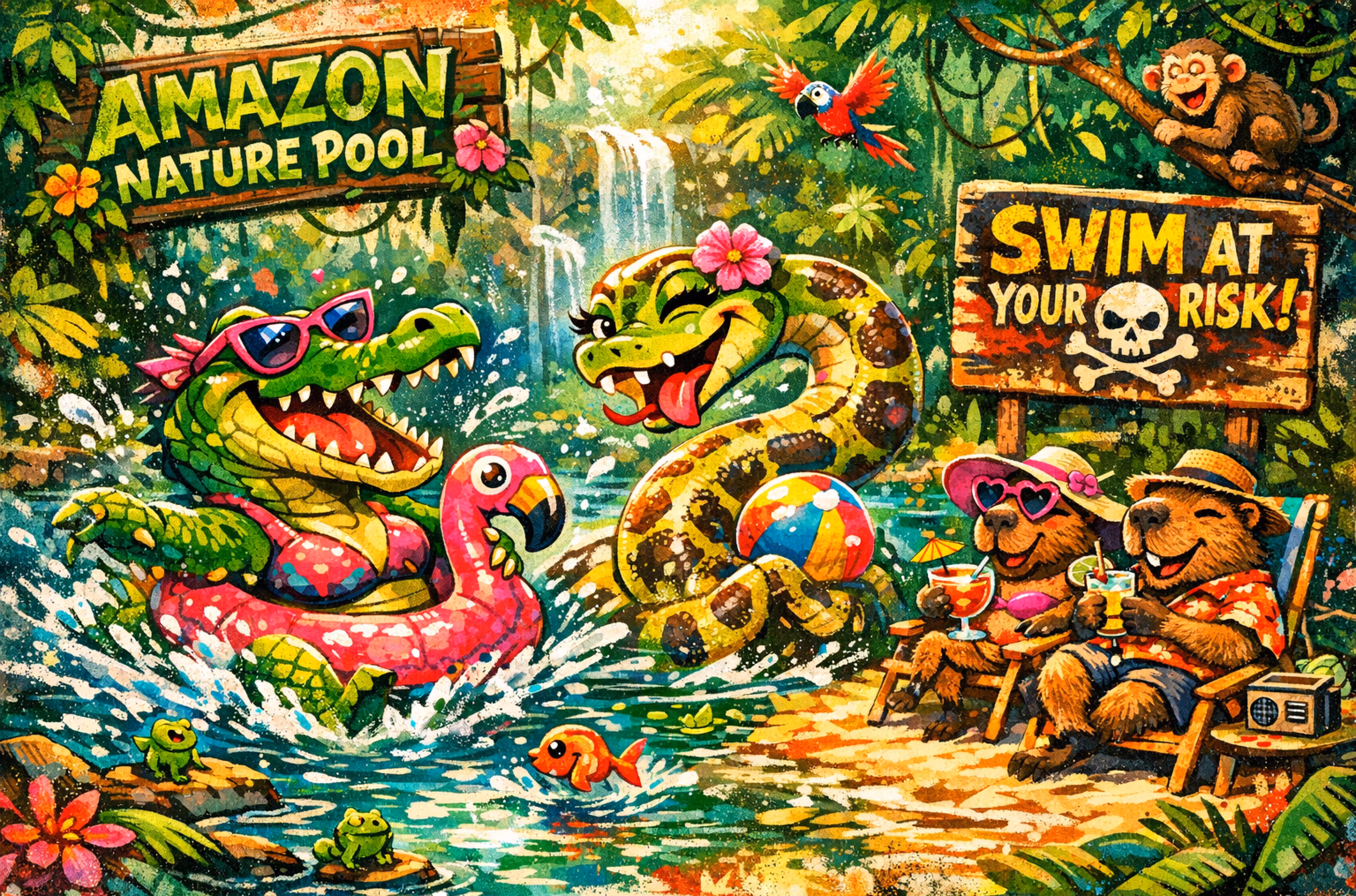 Amazon Pool Party