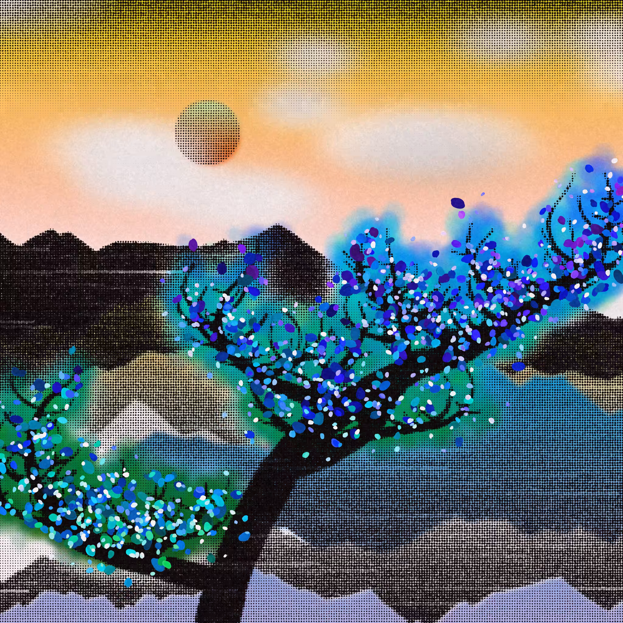 Dithered Branches #173