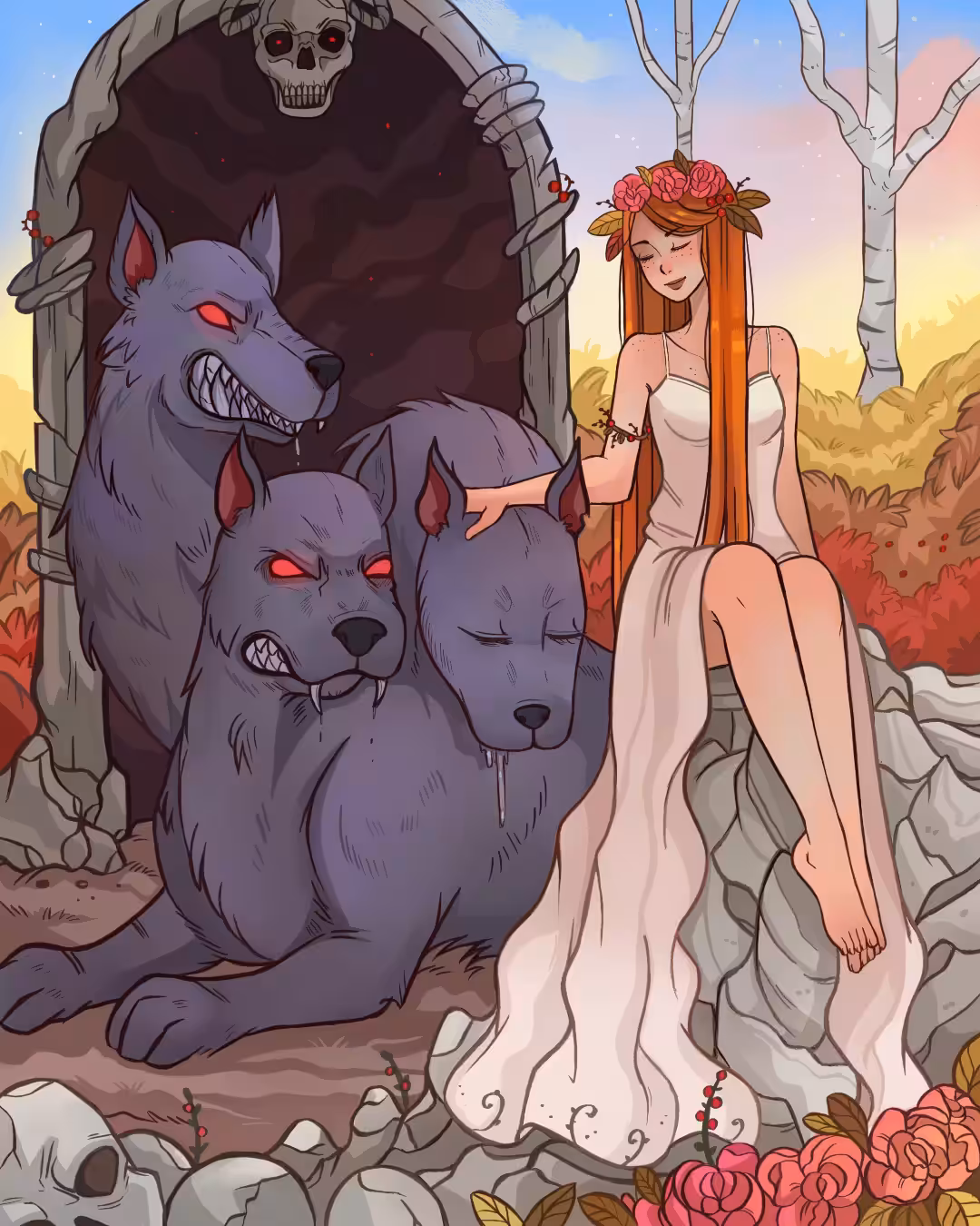 Persephone and Cerberus