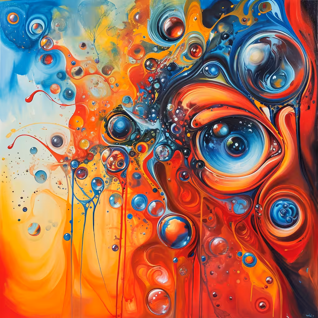 eye in the painting