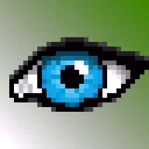 Pixel Blue Eye