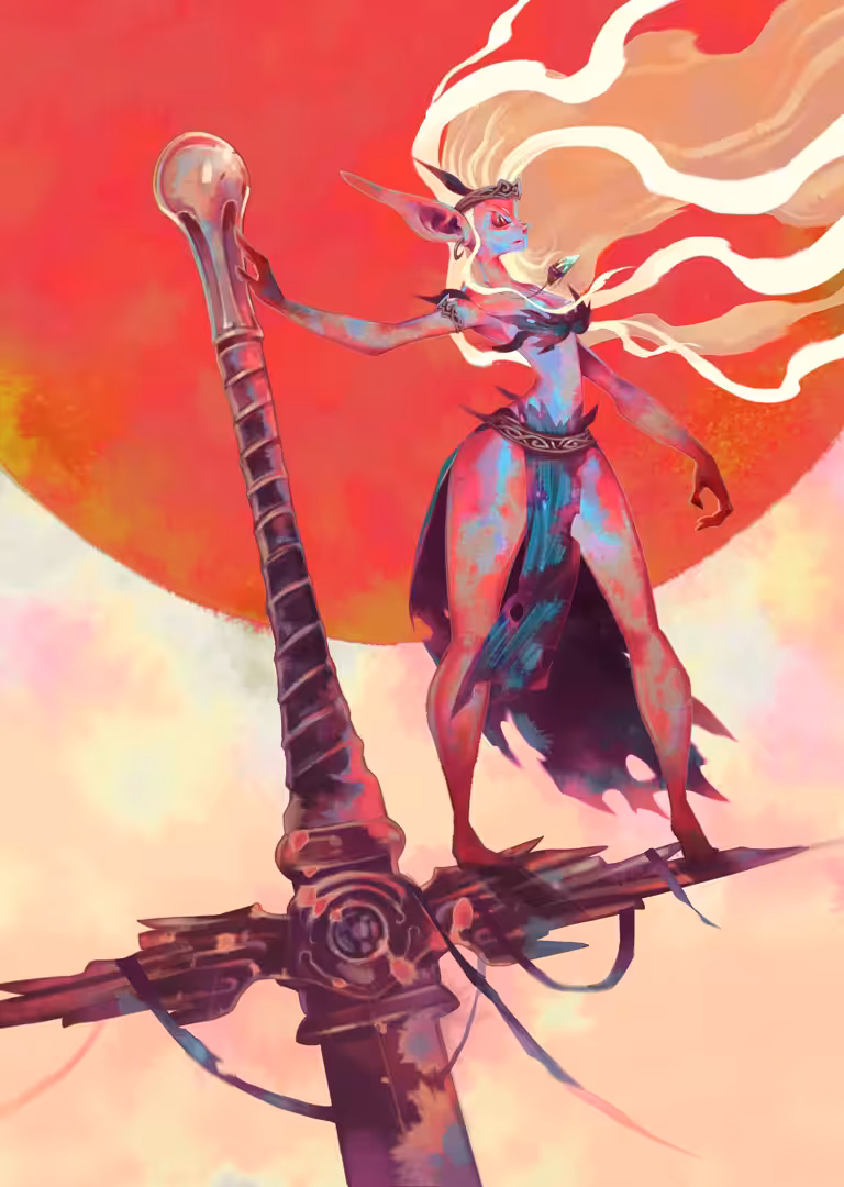 ้The Redsun Behind Her