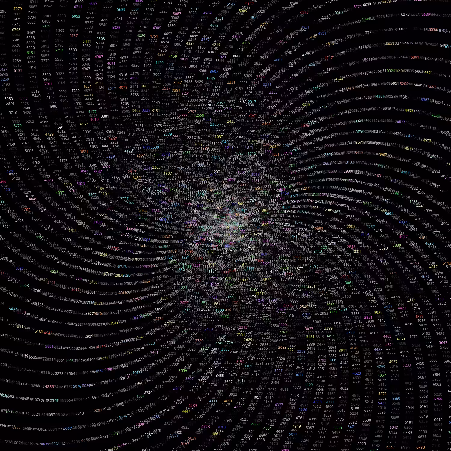 Polar Plot of Numbers #107