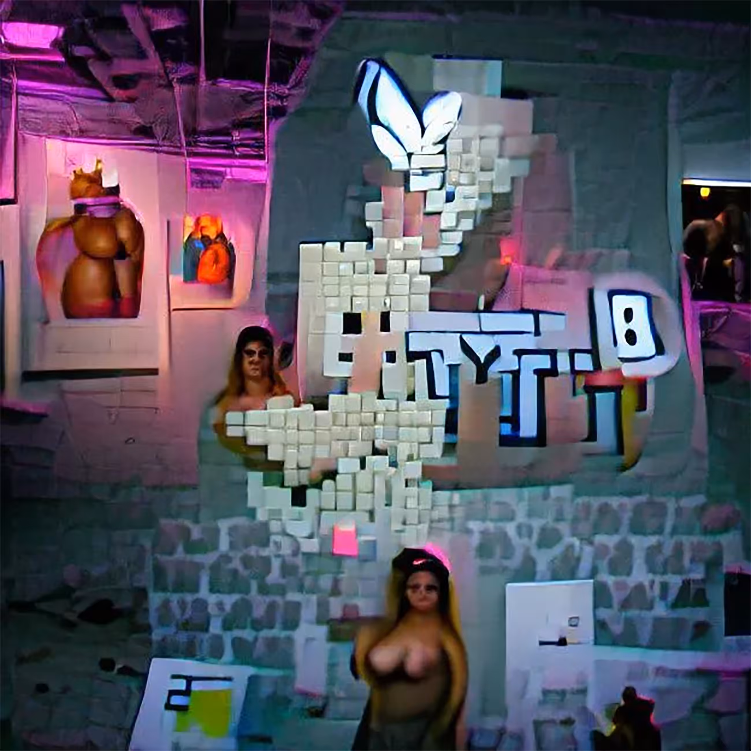 8bit_titty at Playboy's NFT Art Basel Miami party