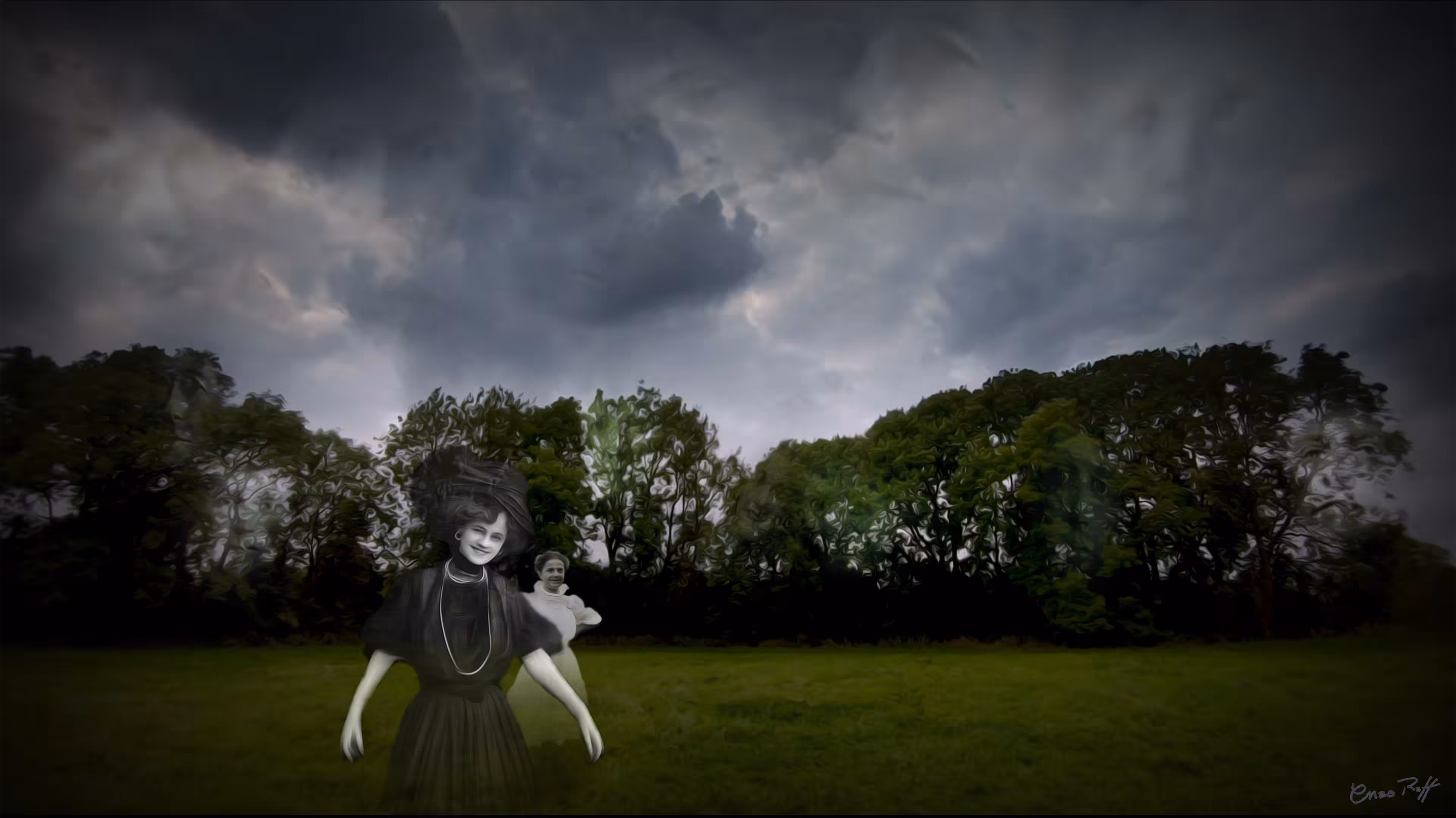 Make the ghosts gaze.