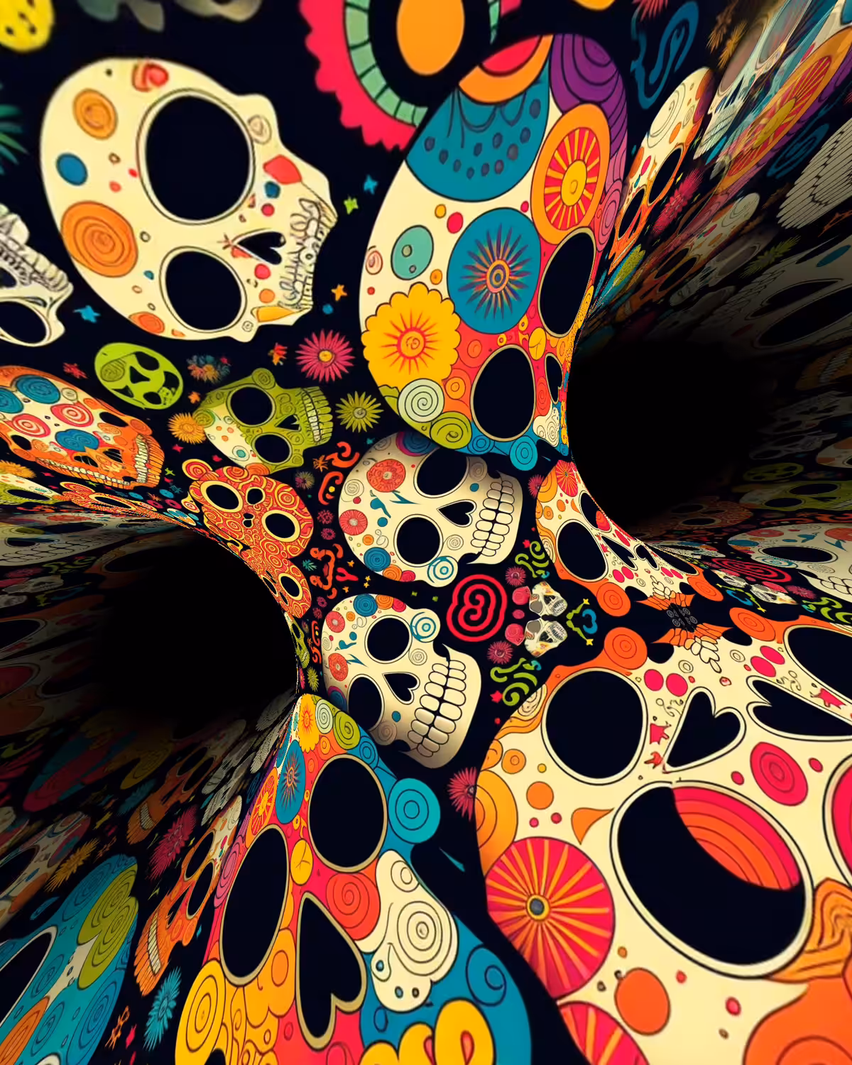 Floral Skulls