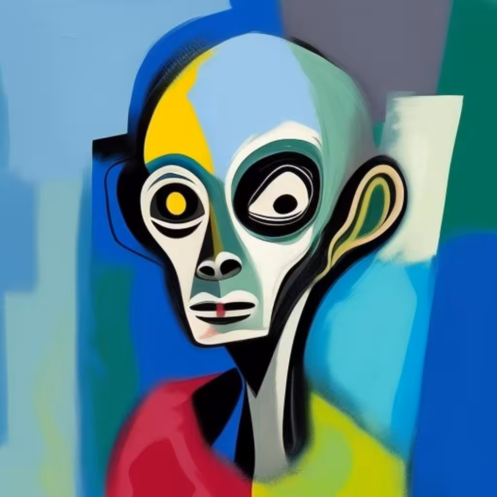 Cubist #122 (Halfway Awake)