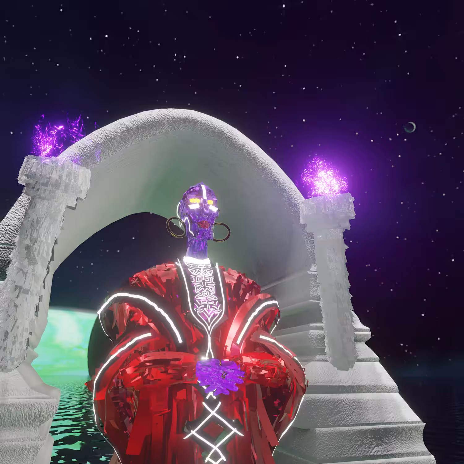The purple god