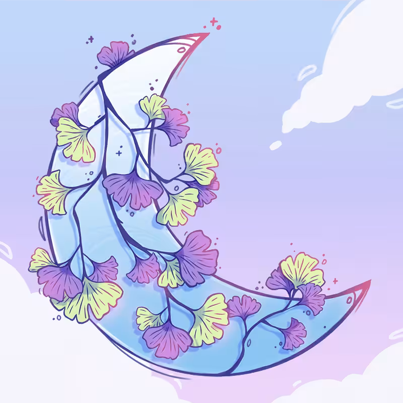 Moon #23 Ginkgo