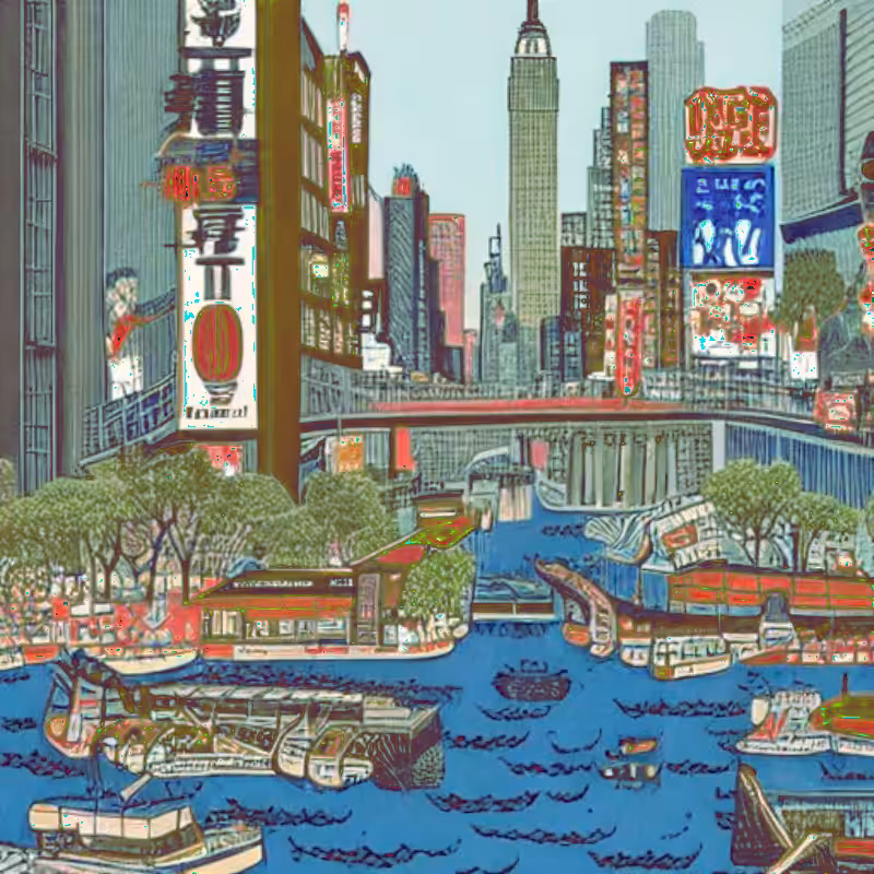 IMAGINARY NEW YORK IN UKIYO-E #69