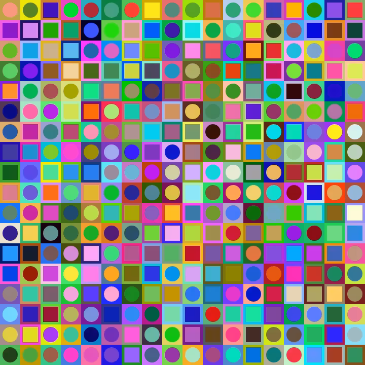 Square Dot Composition #255
