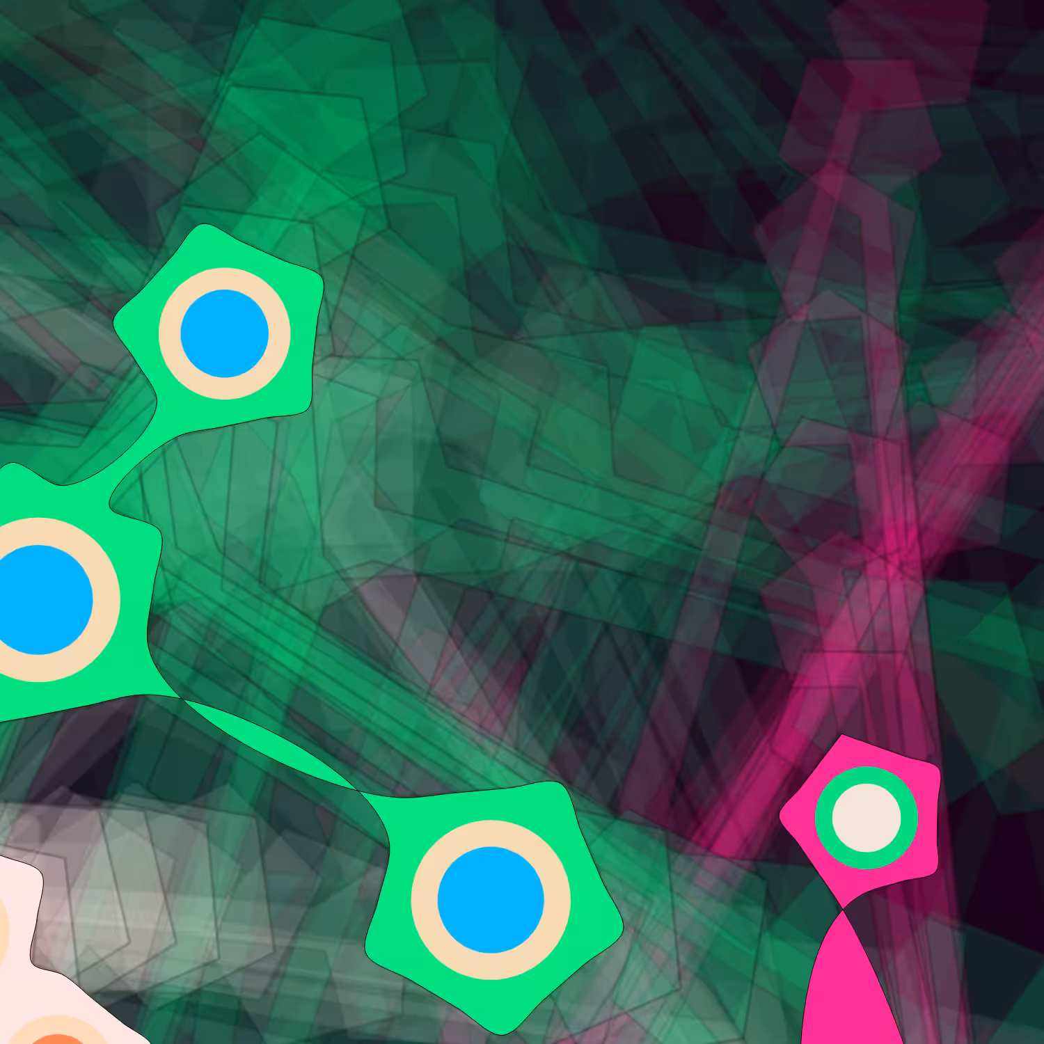 Geometric colorful shapes #6