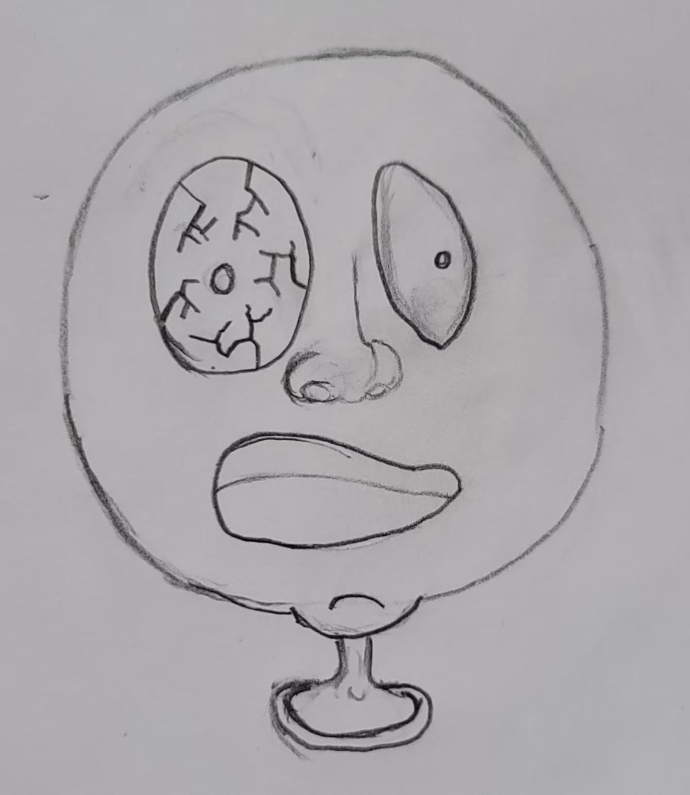 Original Agony Head Sketch