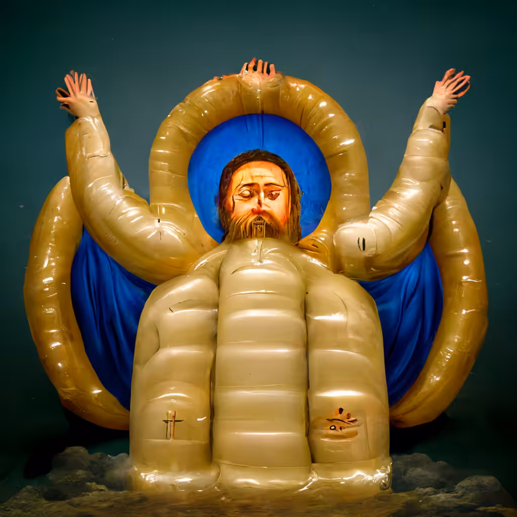 inflatable god
