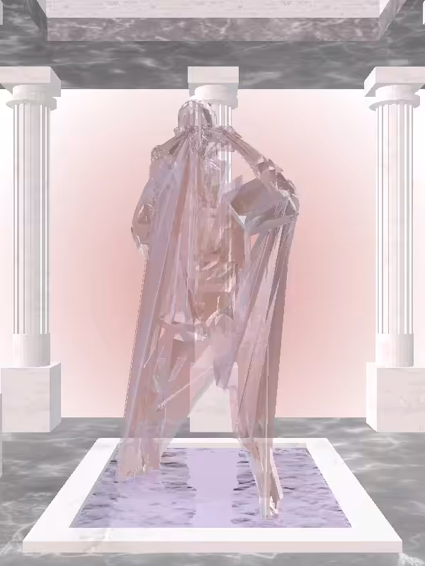 The Fading Fragmented Punching Rosy Shimmer Man #3258
