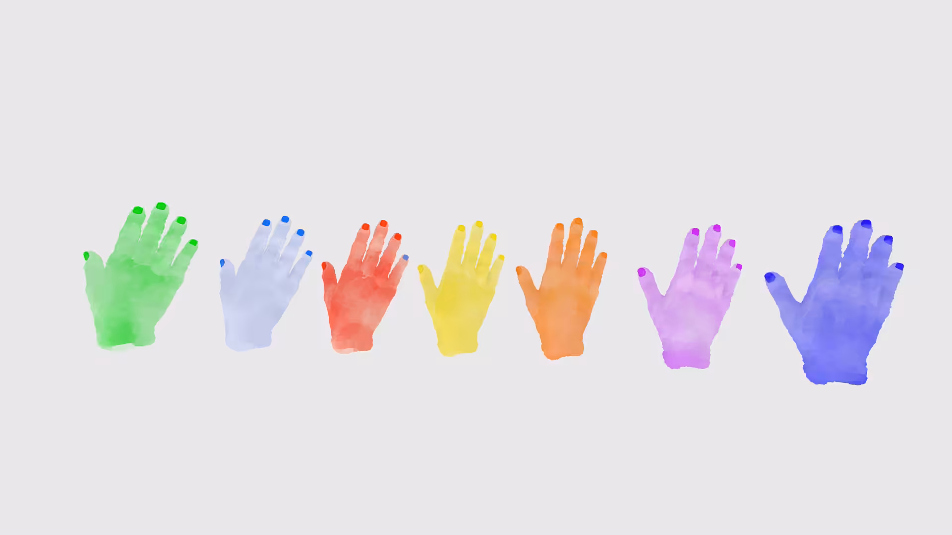 Coloured Hands - Study #1