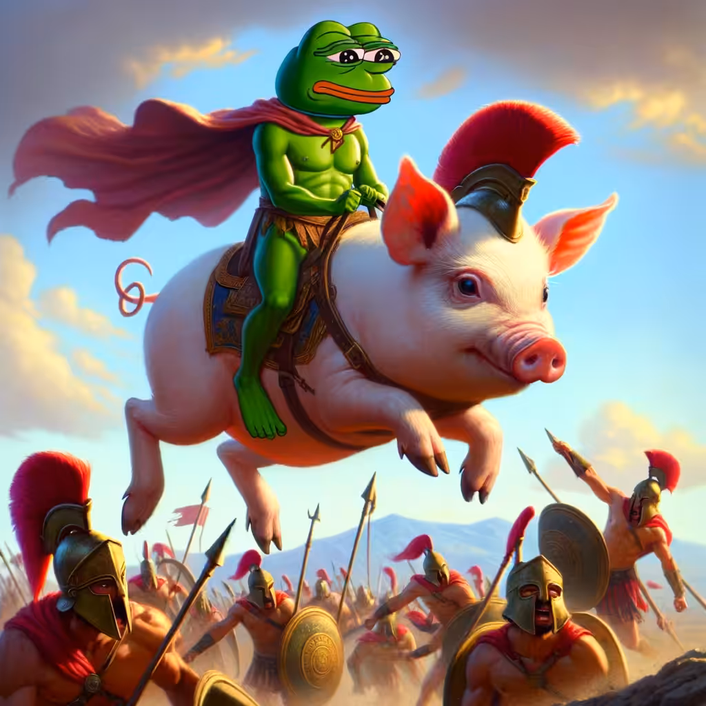 Pepe and Pig in Battle