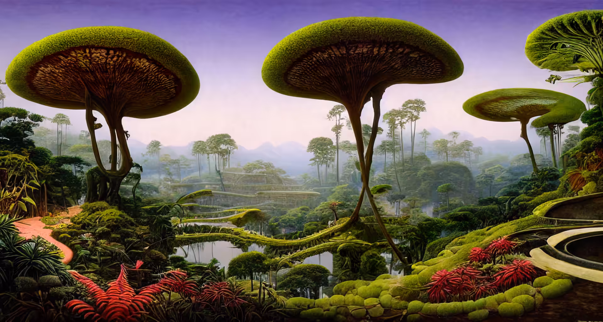 Water terraces