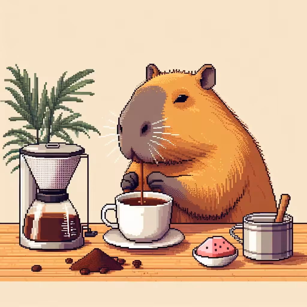 Coffee capybara