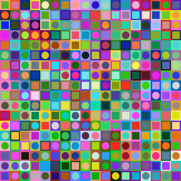 Square Dot Composition #281