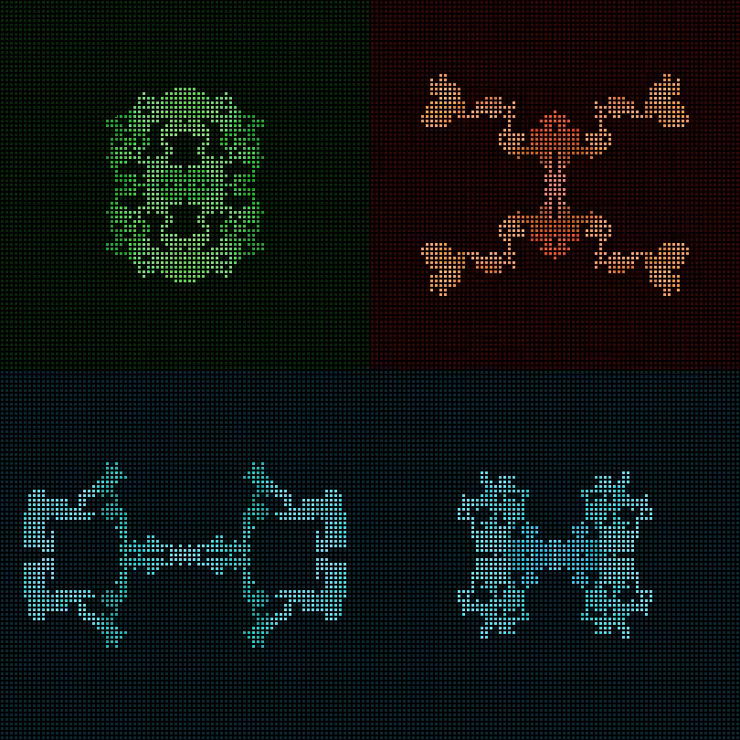 Dither Creatures 2x2 #49
